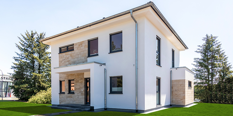 Weinsheim - das neue STREIF-Musterhaus am Firmensitz des Hausherstellers - Frontansicht