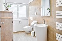 Luxus Engerieeffizienzhaus KfW 40 Plus vom Fertighausanbieter STREIF - Gäste WC