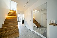 Modernes Fertighaus Neubau - Treppe