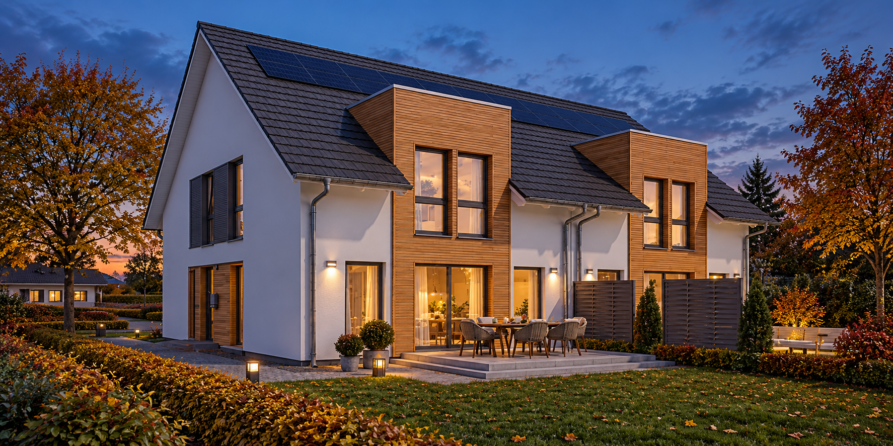 Außenansicht Streif Doppelhaus