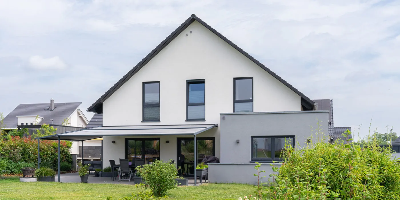 Einfamilienhaus der Familie Steffgen - Gartenansicht