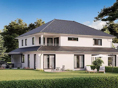 Generationenhaus mit 2 Wohnungen - Gartenansicht