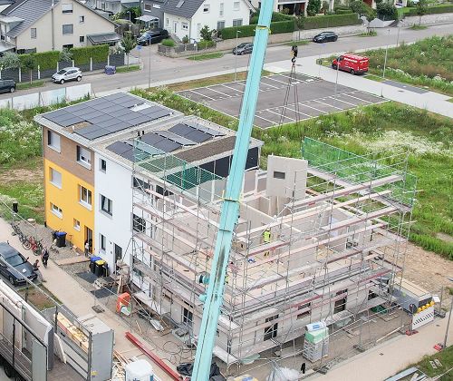 Anbau - Reihenhausbebauung Referenzprojekt