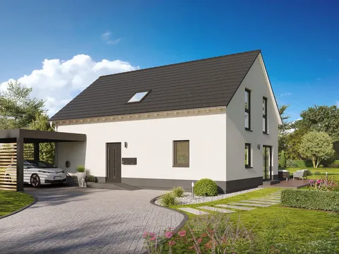 Einfamilienhaus mit Einliegerwohnung Frontansicht