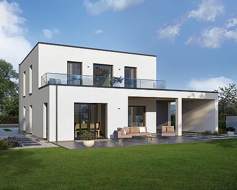 Stadtvillen Hausentwürfe Bauhausstil Außenansicht