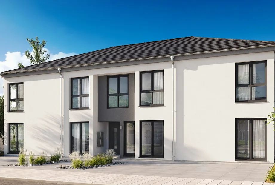Mehrfamilienhaus 2 mit 4 Wohneinheiten - Frontansicht