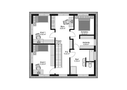 Grundriss Stadtvilla Deutscher Traumhauspreis, 167 qm