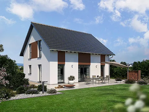 Klassisches Einfamilienhaus - Gartenansicht