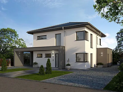 City Haus als modernes Stadthaus - Frontansicht