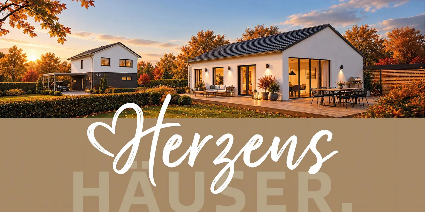 Fertighaus Bungalow mit Terrasse und Garten