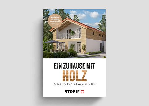 Titelbild STREIF Katalog Broschüre Ein Zuhause mit Holz